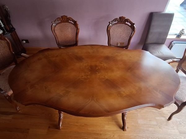 Inlaid Italian Rosewood Dining Room set - Main image