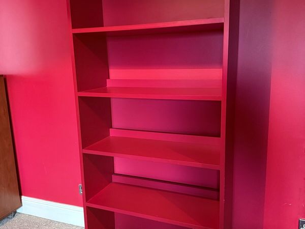 Pink or Burgundy Wooden Shelving Unit – €70 - Main image
