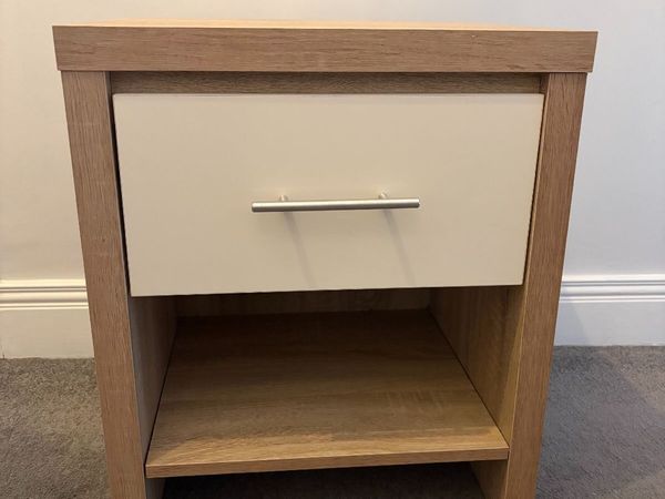 Oak Effect Bedside Locker / Nightstand - Main image