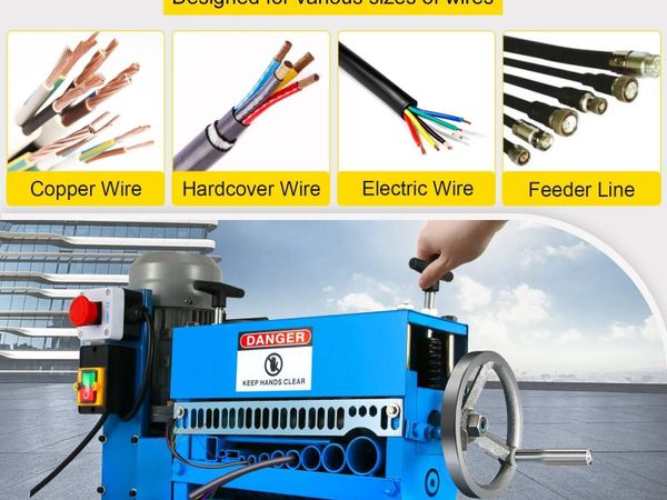 370W Automatic Cable Stripper 11 Holes 1.5–38mm - Main image