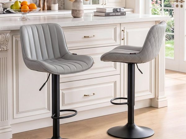 Bar Stools Counter Height Chairs (Set of 2) - Main image