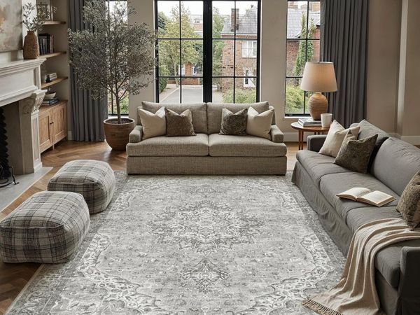 Vintage Rugs Living Room Washable Rug - Main image