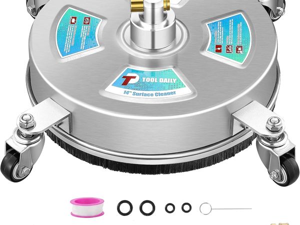 14” Pressure Washer Surface Cleaner with 4 Wheels - Main image