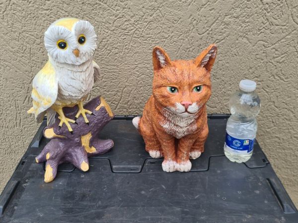 An owl and cat - Main image