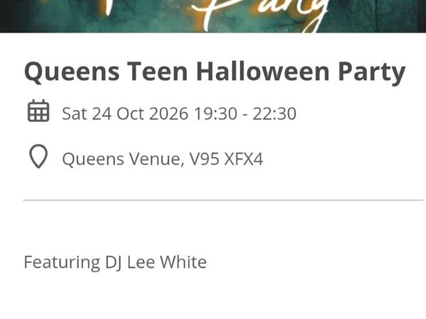 2 X Queens disco tickets sat 24th ovtober - Main image