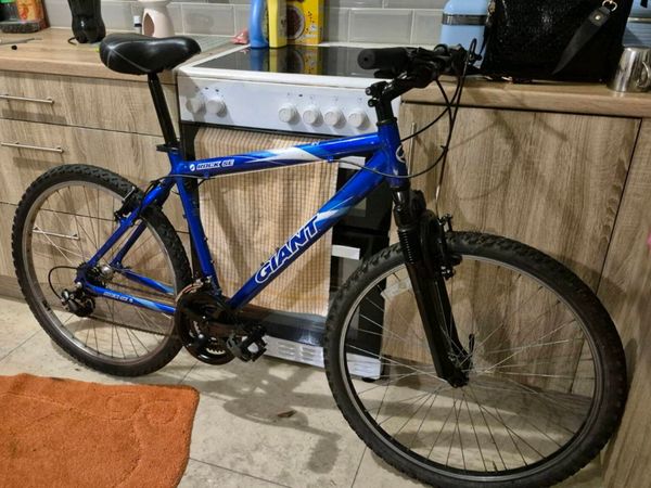 ADULTS BLUE GIANT ROCK BIKE  18” FRAME  BRAKES AND - Main image
