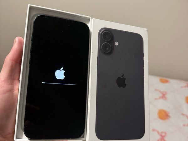 iPhone 16 plus sim free 128GB black with box - Main image