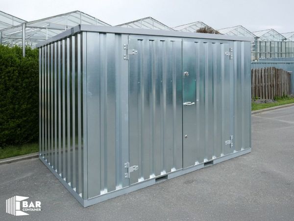 Secure Outdoor Storage Unit – Galvanised Steel - Main image