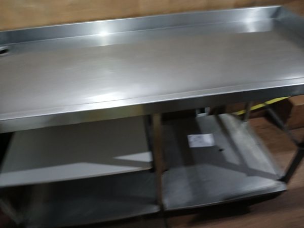 Stainless steel cabbinet table x showroom - Main image