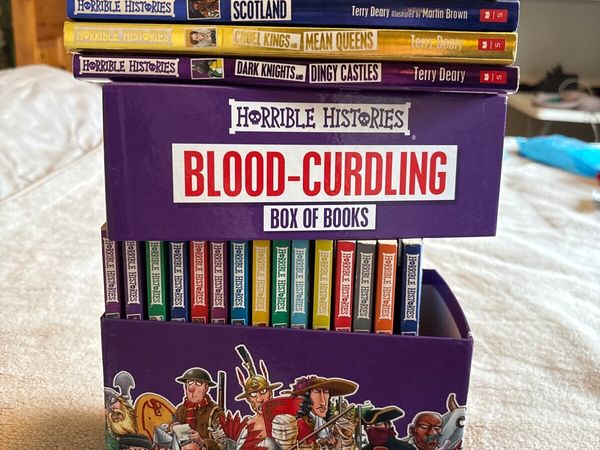Horrible History box of books plus 8 extra titles - Main image