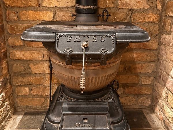 Vintage FATSO Masport Cast Iron Stove Traditional Solid Fuel Stove (Filly functional) - Main image