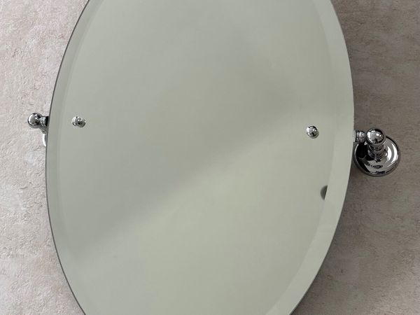 Samuel Heath tilting oval wall mirror - Main image