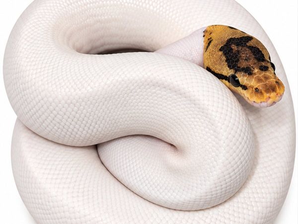 Spider yb pied male royal python - Main image