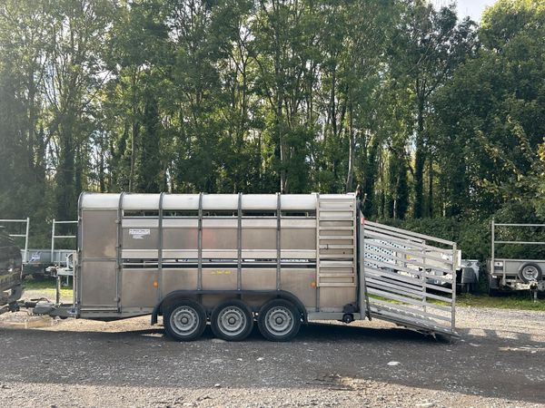 Ifor Williams 14ft Tri Axle Trailer with Decks - Main image