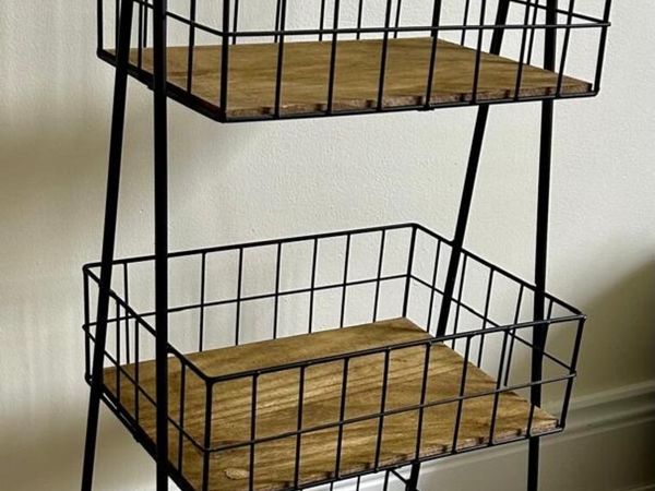 3-Tier Wood Storage Caddy/Kitchen Rack - Main image
