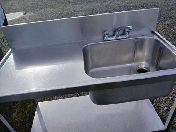 Staneless steel cabbinet sink unit complete - Main image