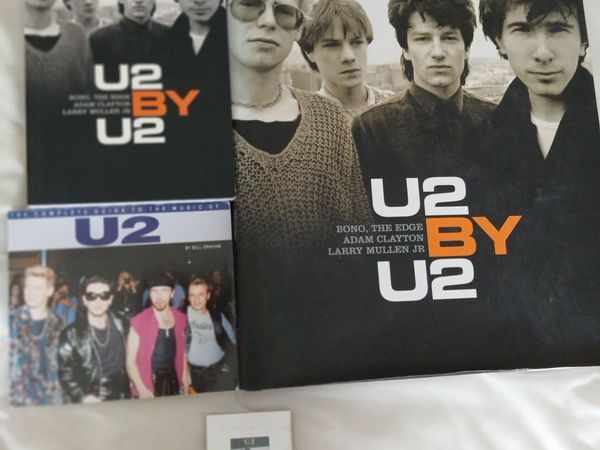 U2 BAND 3 BOOKS & 1 MINI FRAMED PRINT. - Main image