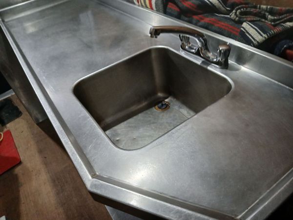 Staneless steel cabbinet sink unit complete - Main image