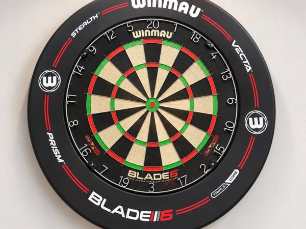 Dart Board with surround and mat - Main image
