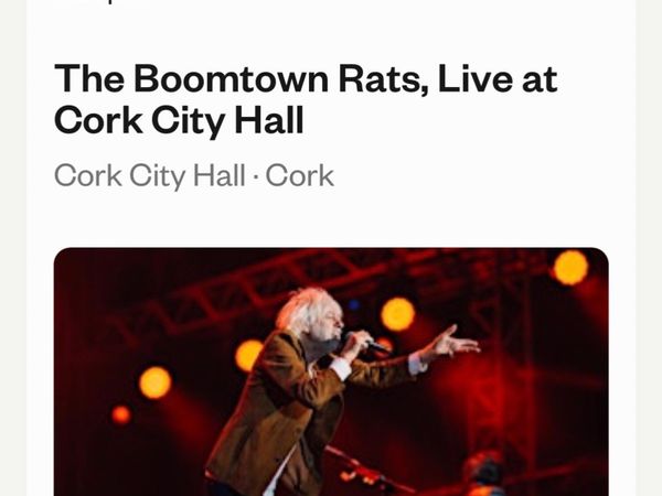 Four Boomtown rats Tickets jazz weekend - Main image