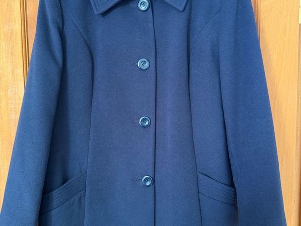 Navy ladies winter coat- NEVER worn (size 16) - Main image