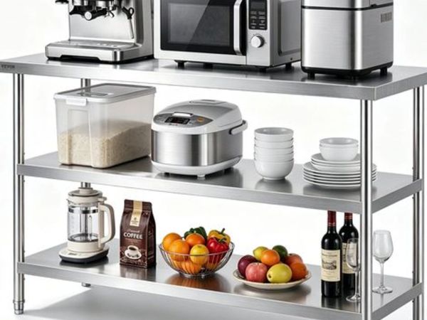 Stainless Steel Food Prep Table Commercial Kitche - Main image