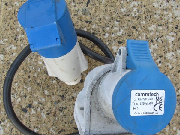 Two Comtech 16A 220-250V UK Industrial Sockets - Main image
