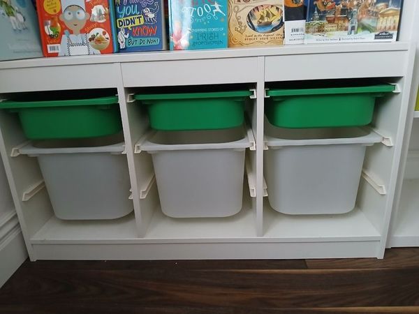 IKEA Trofast drawer & shelving units x2 with plastic storage boxes - Main image