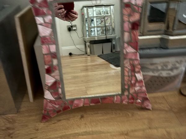 Pink Mosaic Mirror - Main image