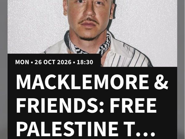 Macklemore & Friends- Free Palestine tour tickets - Main image