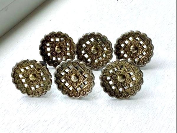 Set of SOLID BRASS Knobs-1 Knob FREE! - Main image