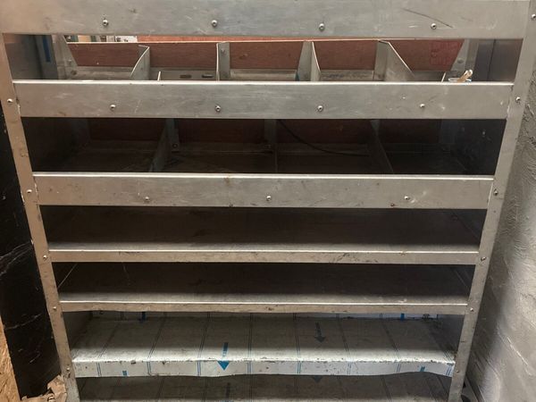 Aluminium van shelves - Main image