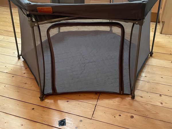 Baby Elegance foldable playpen (grey) barely used - Main image