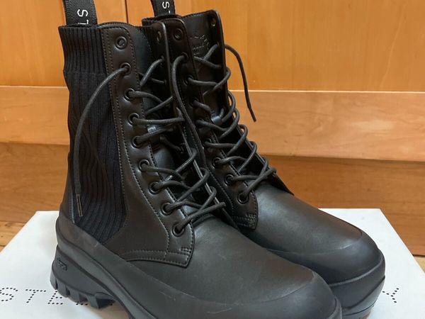 Stella McCartney Trace designer combat boots black - Main image