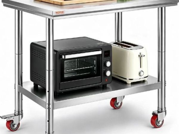 Stainless Steel Work Table 35 x 24 x 33 Inch, - Main image