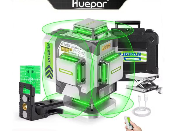4D Trade rated PRO-series Huepar Laser Level Green - Main image