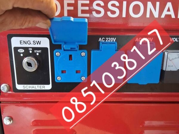 8.5kva petrol generators with irish sockets - Main image