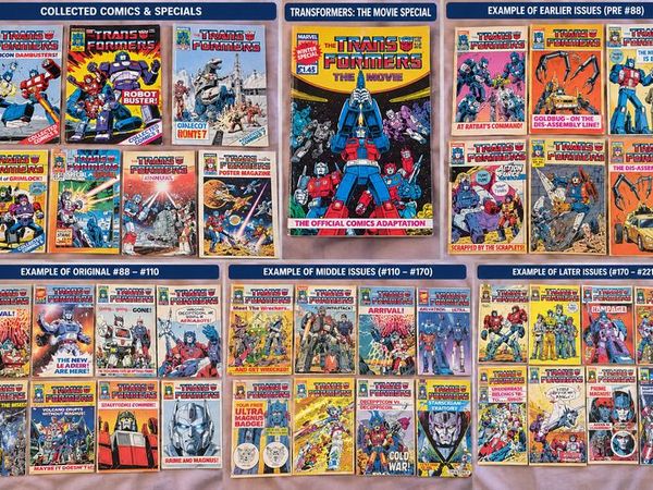 Vintage Marvel UK Transformers Comics 1980s  115 plus Issues  Annuals and Specials  Job Lot - Main image