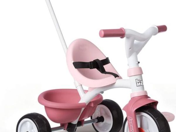 SMOBY BE MOVE PINK CHILDRENS TRICYCLE - Main image