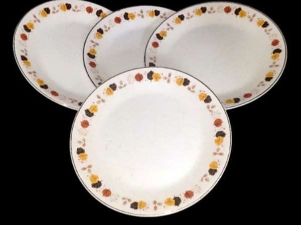 Vintage Arklow Pottery"Autumn Leaves"Plates Small - Main image
