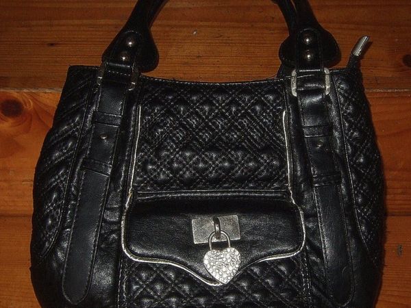 Pristine Black Quilted Satchel Handbag-Ex Display - Main image