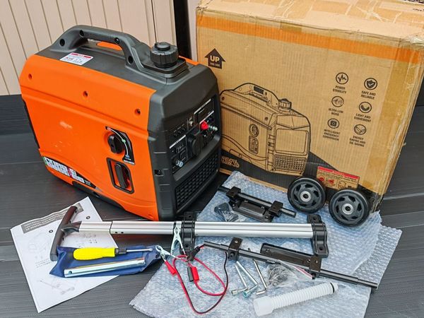 New 2.3KW Inverter Generator with Wheels & Handle - Main image