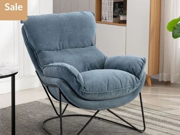 Bray Fabric Chair Washed Denim - Main image