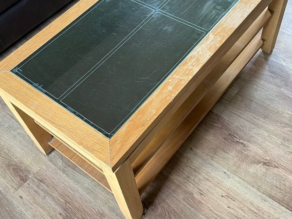 Solid Oak 3 Tier Coffee table - Main image