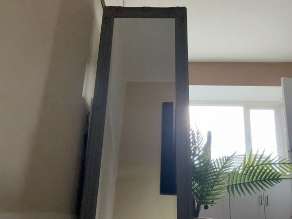 Grey standing mirror - Main image
