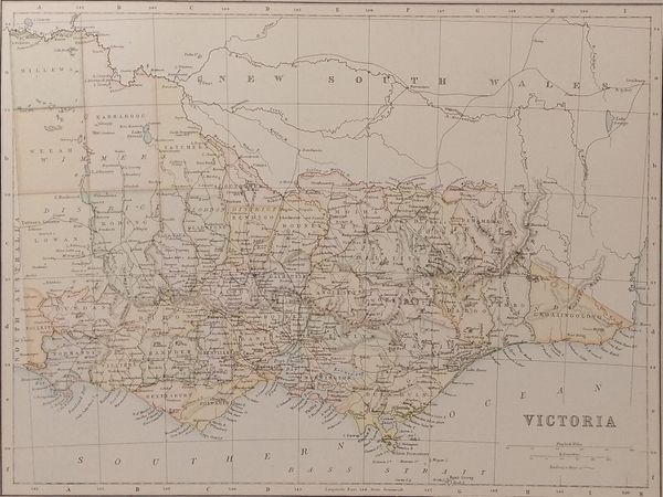 Antique Map Victoria 1890’s - Main image