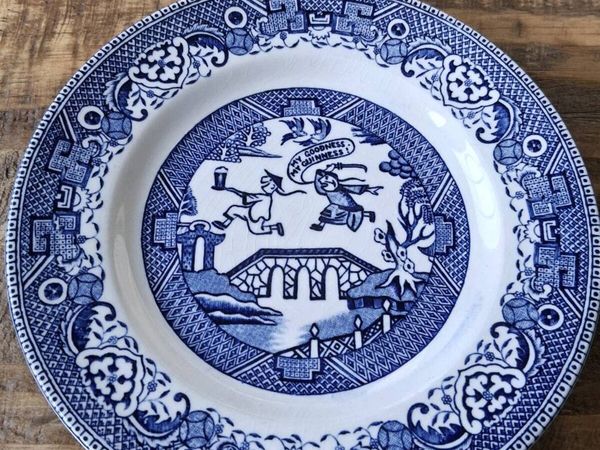 1960s GUINNESS WILLOW PATTERN PLATE - Main image
