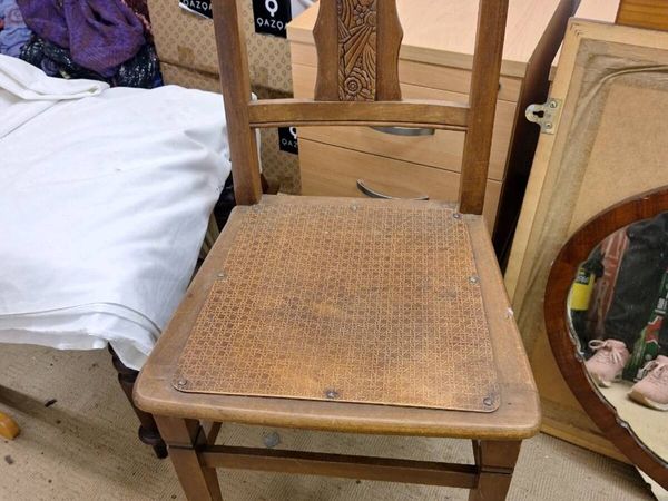 Mid 20th century wooden dining chair - Main image
