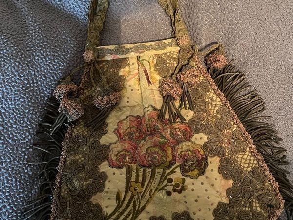 Vintage reticule bag, - Main image