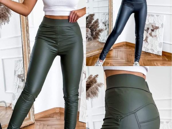 High Waist PU Leggings skinny - Main image